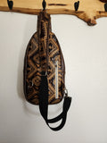 Western Sling Bag- Brown Aztec