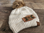 Wild Rose C.C. Beanie (White)