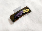 Large Hair Clip - #03 Purple Feather