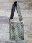 Shoshone Long Bag - Turquoise Basket weave - Shoulder