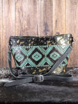 Acid Wash Cowhide Crossbody #24