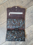 Hand Tooled Trifold Wallet #04